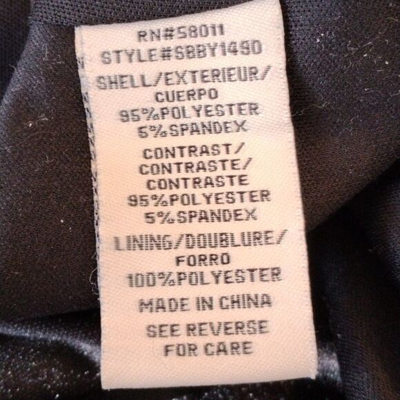 Sangria Little Black Dress With Lace Trim - Picture 10 of 13